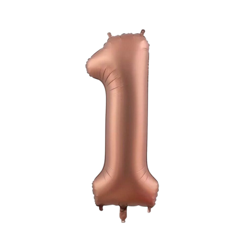 86cm Number 1 Foil Balloon Coffee - #SF-NMBR-COF-1 - Each (Pkgd)