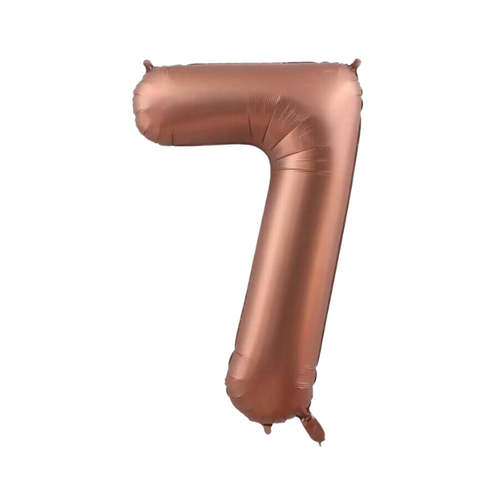 86cm Number 7 Foil Balloon Coffee - #SF-NMBR-COF-7 - Each (Pkgd)