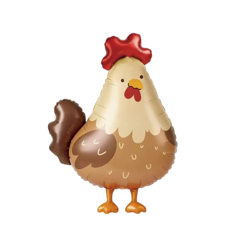 Brown Rooster Foil Balloon Helium/Airfilled 75cm - #SF-ROOSTER-BRN Each (Pkgd).