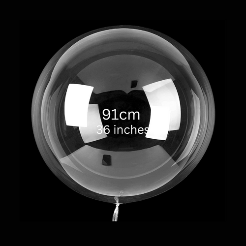 Clear Sphere 90cm Balloons #SF-SPHERE-90 - Each (Pkgd)  