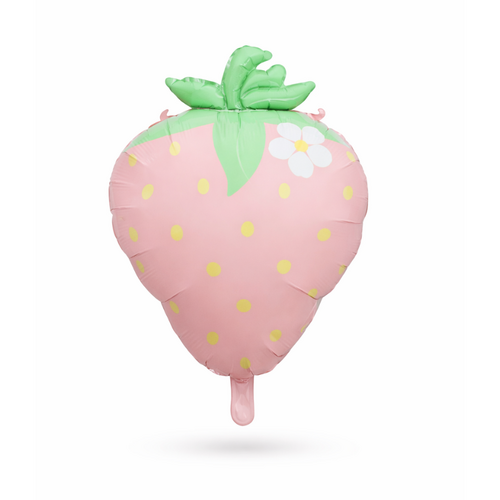 Strawberry Foil Balloon 65cm Helium/Airfilled #SF-STRAWB-PNK- Each (Pkgd).
