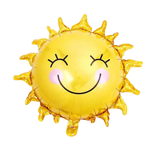 Sun Foil Balloon Helium/Airfilled 69cm - #SF-SUN Each (Pkgd).