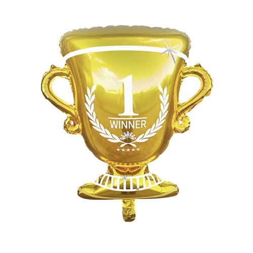 Gold Trophy Helium/Airfilled 74cm - #SF-TROPHY Each (Pkgd).