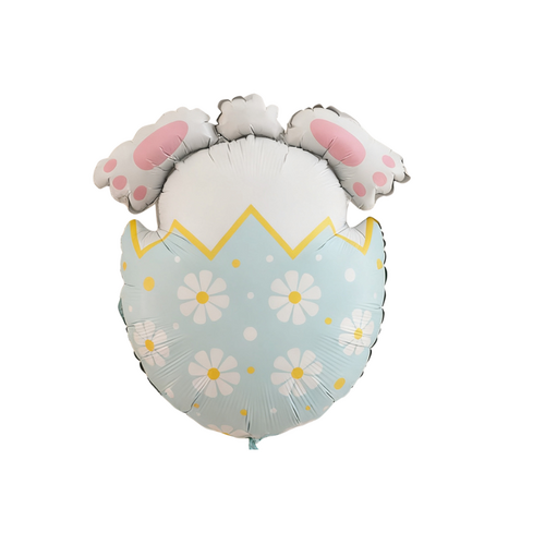 Society Bunny Bum Easter Egg 61cm - #SFBUNNYBUMBLU Helium/Airfilled - Each (Pkgd)