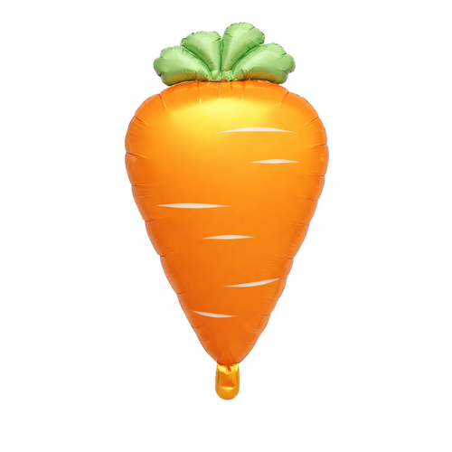 Society Carrot Foil Balloon 78cm - #SFCARROT Helium/ Airfilled - Each (Pkgd)