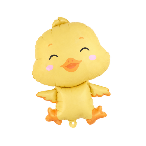 Society Yellow Chicken Foil Balloon Helium/Airfilled 79cm - #SFCHICKENYEL- Each (Pkgd).