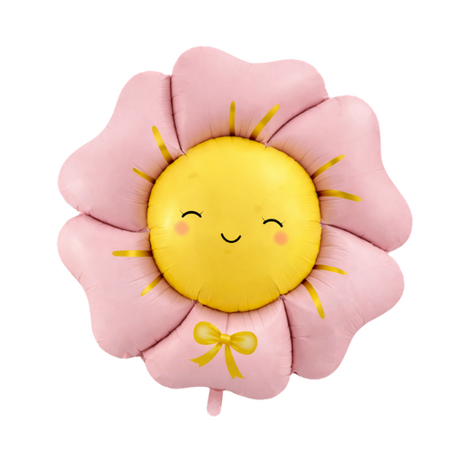 Pink Daisy Foil Balloon Helium/Airfilled 103cm #SFDAISYPNK - Each (Pkgd)  