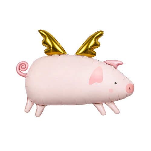 Flying Pig Foil Balloon Helium/Airfilled 72cm - #SFFLYINGPIG- Each (Pkgd).