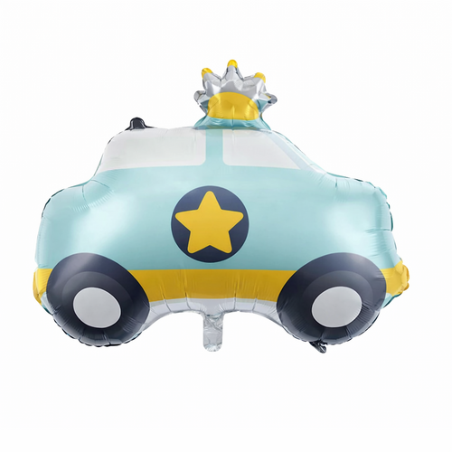 Society Police Car Foil Balloon Helium/Airfilled 56cm - #SFPOLICECAR- Each (Pkgd).