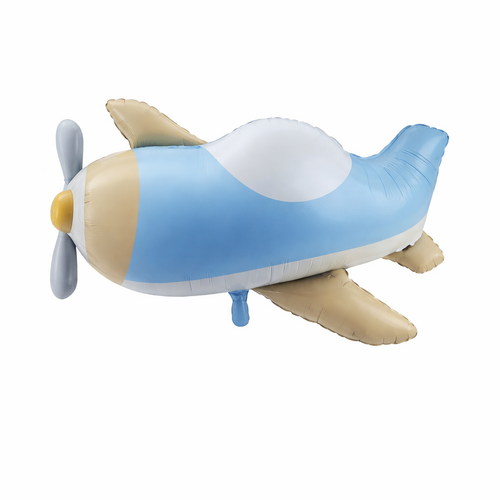 Airplane Foil Balloon Helium/Airfilled 78cm - #SWBFAIRPLANE- Each (Pkgd).