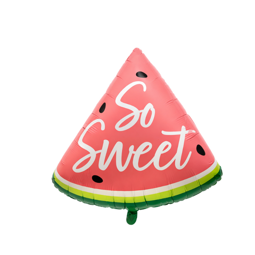 So Sweet Watermelon Foil Balloon Helium/Airfilled 62cm- #SWBFSWEETWAT- Each (Pkgd).