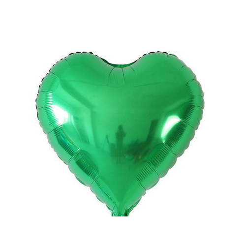 45cm Heart Metallic Alligator Plain Foil #SWH01METALLI - Each (Unpkgd.)