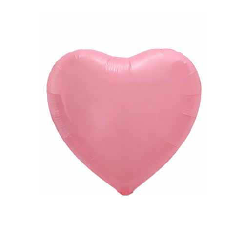 45cm Heart Neon Pink Plain Foil #SWH01NEONPINK- Each (Unpkgd.)