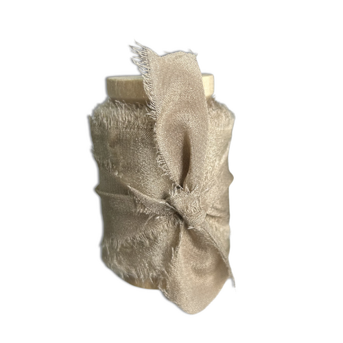 5m Champagne Silk Bouquet Ribbon #SWR01CHAMP - Each (Unpkgd.)