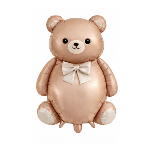 60cm Matte Brown Teddy Bear Foil Balloon #SWT01BROWNTEDDY - Each (Unpkgd.)