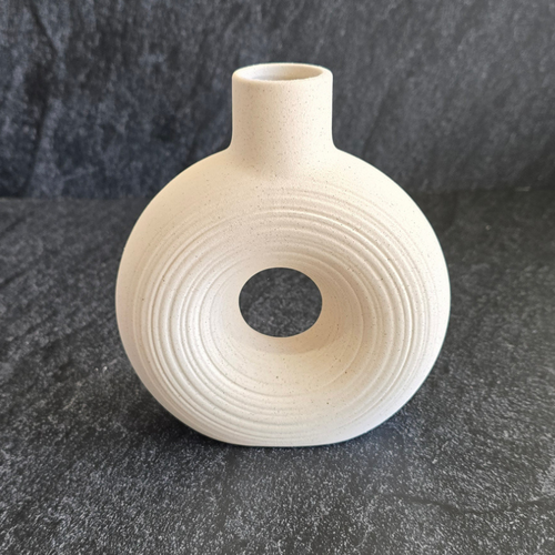 Donut Textured Vase with Stem 15 x 16.5cm #SWVDONUTSTEM01 - Each