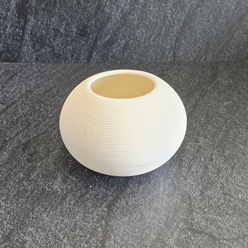 Flat Round Ribbed Vase 14.5 x 21.5cm #SWVFLATR02 - Each
