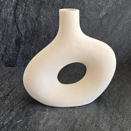 Wonky Round Textured Vase 22 x 19.5cm #SWVWONKY02 - Each