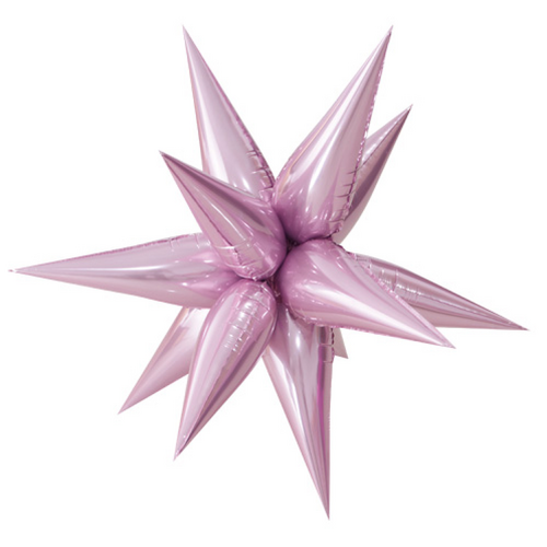 100cm Foil Starburst Light Pink Air Fill ONLY #h0595 - Each (Pkgd)